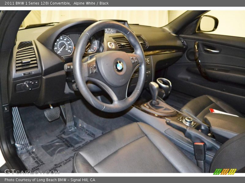  2011 1 Series 128i Convertible Black Interior