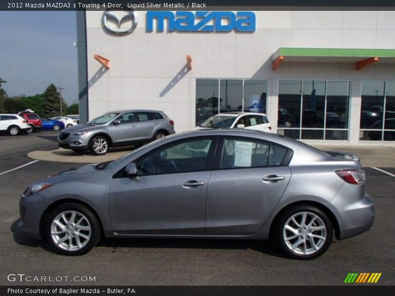 Liquid Silver Metallic / Black 2012 Mazda MAZDA3 s Touring 4 Door