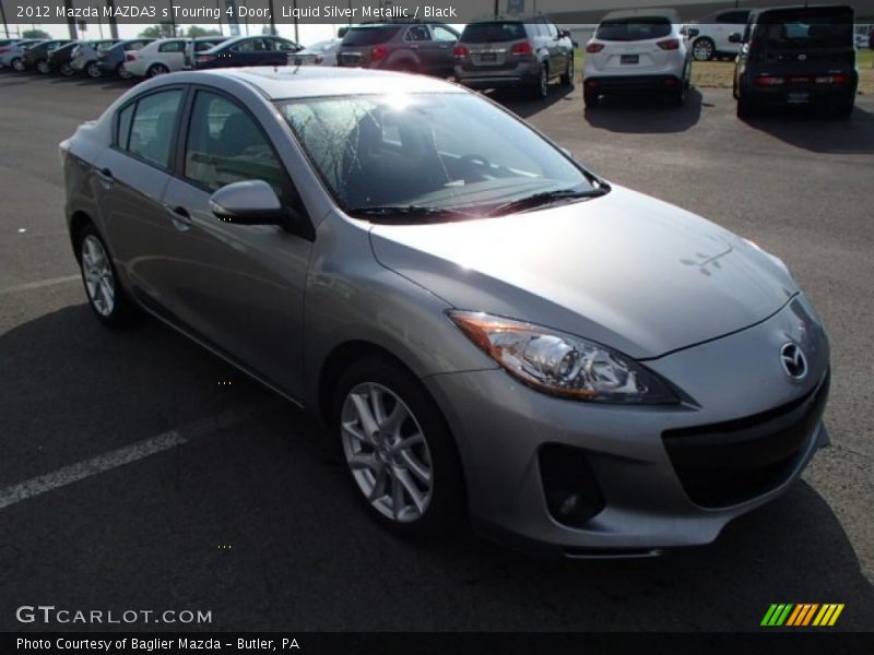 Liquid Silver Metallic / Black 2012 Mazda MAZDA3 s Touring 4 Door