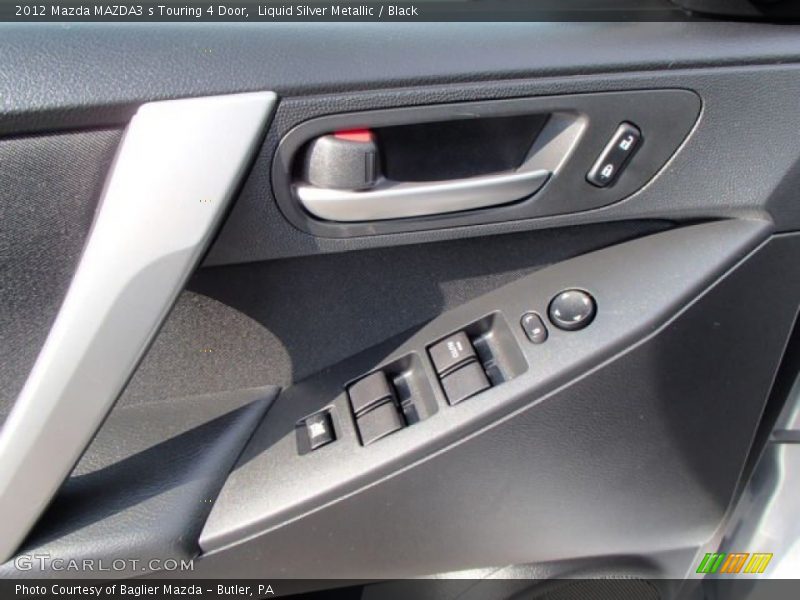 Liquid Silver Metallic / Black 2012 Mazda MAZDA3 s Touring 4 Door