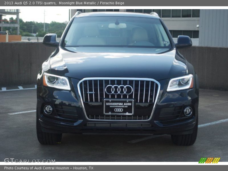 Moonlight Blue Metallic / Pistachio Beige 2013 Audi Q5 2.0 TFSI quattro