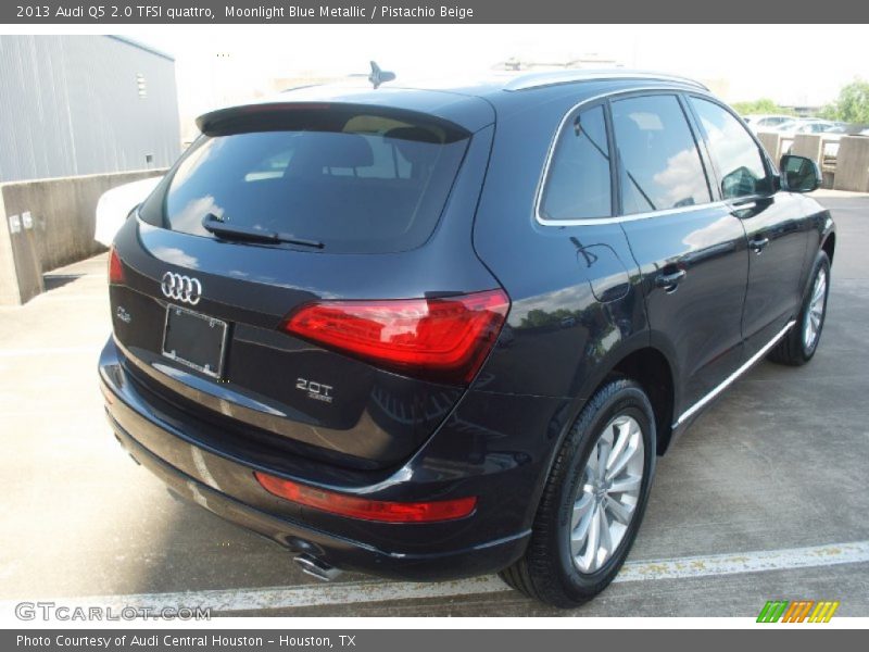Moonlight Blue Metallic / Pistachio Beige 2013 Audi Q5 2.0 TFSI quattro