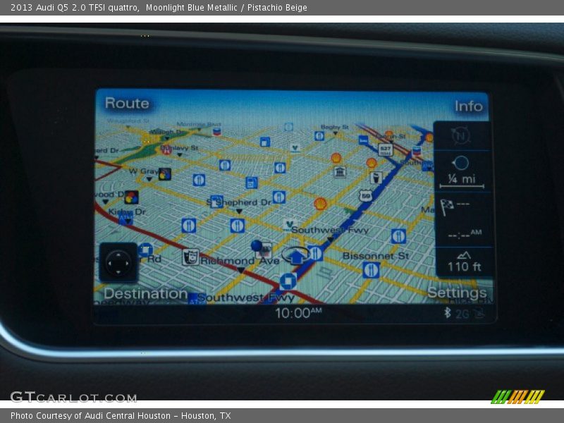 Moonlight Blue Metallic / Pistachio Beige 2013 Audi Q5 2.0 TFSI quattro