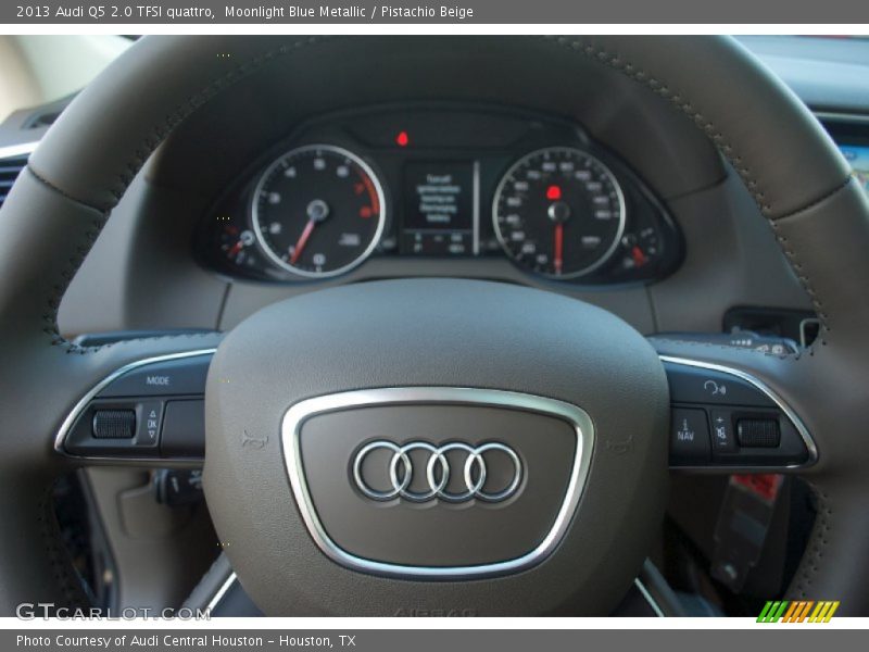 Moonlight Blue Metallic / Pistachio Beige 2013 Audi Q5 2.0 TFSI quattro