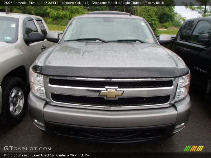 Graystone Metallic / Light Titanium/Ebony Black 2007 Chevrolet Silverado 1500 LTZ Extended Cab 4x4