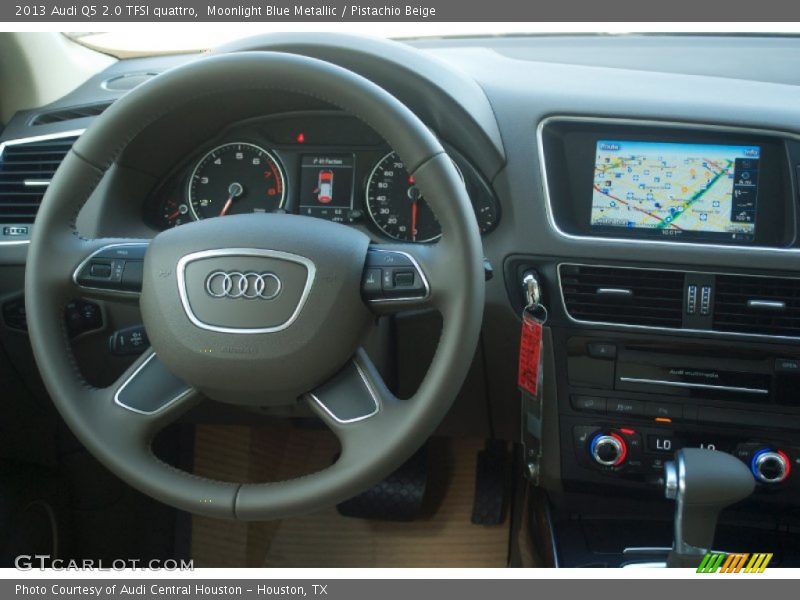 Moonlight Blue Metallic / Pistachio Beige 2013 Audi Q5 2.0 TFSI quattro