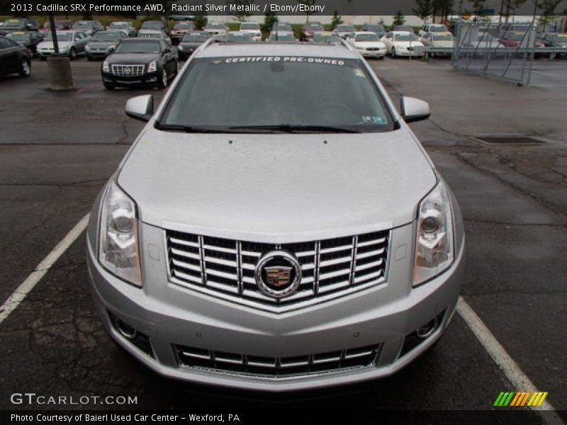 Radiant Silver Metallic / Ebony/Ebony 2013 Cadillac SRX Performance AWD