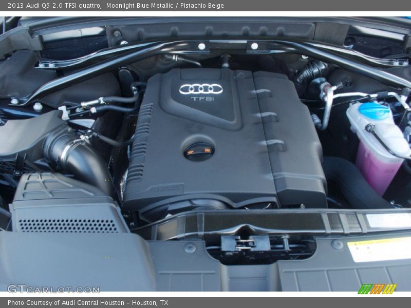 Moonlight Blue Metallic / Pistachio Beige 2013 Audi Q5 2.0 TFSI quattro