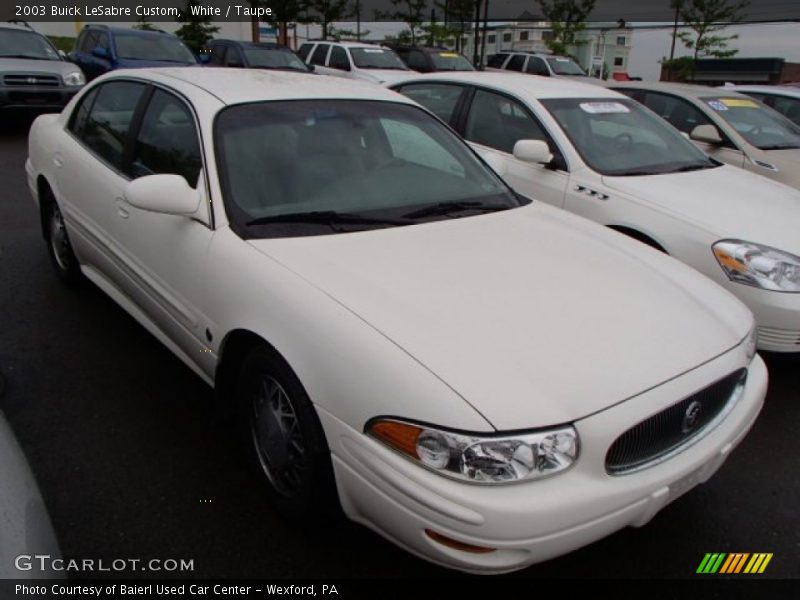 White / Taupe 2003 Buick LeSabre Custom