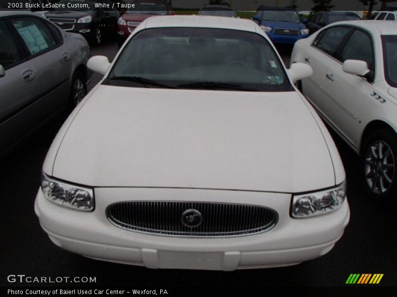 White / Taupe 2003 Buick LeSabre Custom