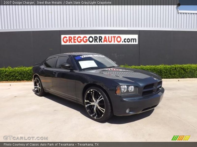 Steel Blue Metallic / Dark Slate Gray/Light Graystone 2007 Dodge Charger