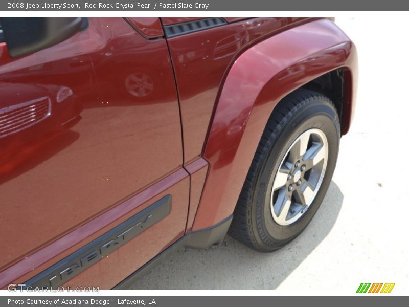Red Rock Crystal Pearl / Pastel Slate Gray 2008 Jeep Liberty Sport