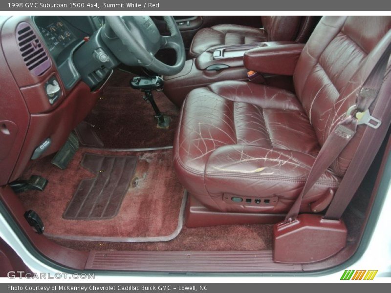  1998 Suburban 1500 4x4 Red Interior