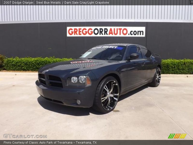 Steel Blue Metallic / Dark Slate Gray/Light Graystone 2007 Dodge Charger
