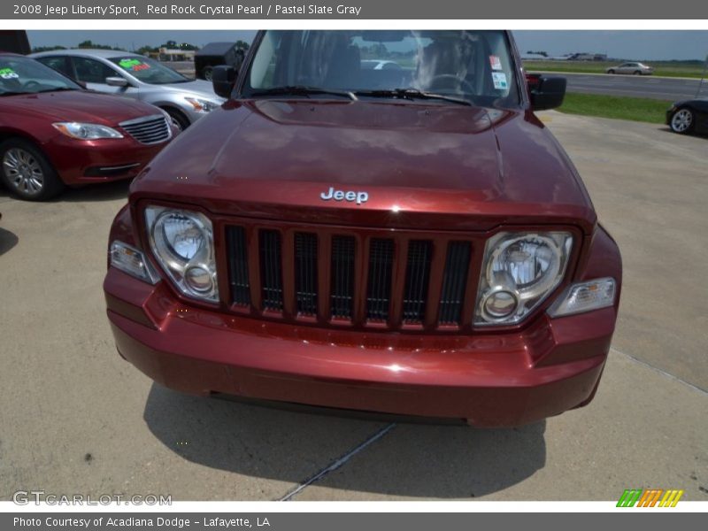 Red Rock Crystal Pearl / Pastel Slate Gray 2008 Jeep Liberty Sport