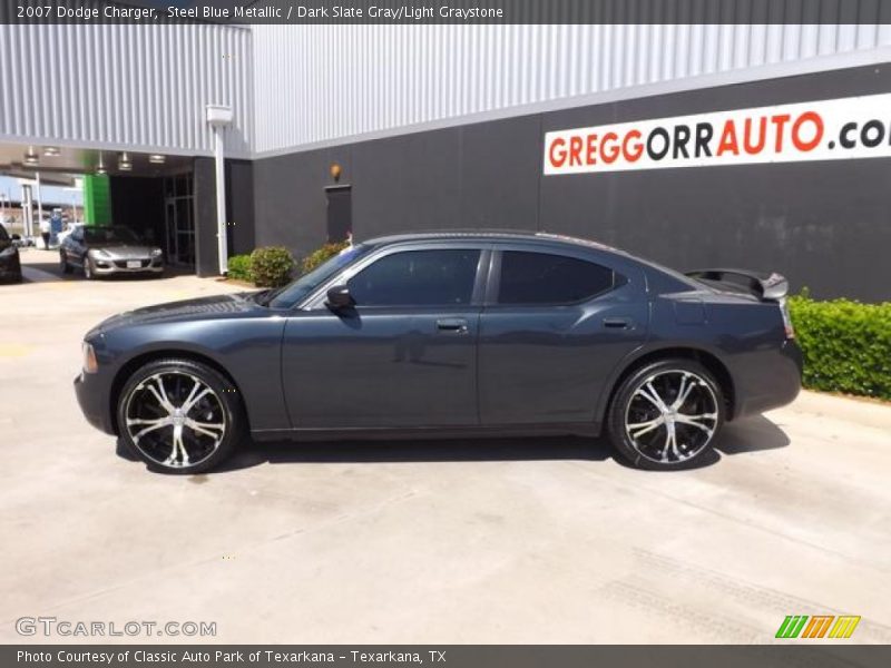 Steel Blue Metallic / Dark Slate Gray/Light Graystone 2007 Dodge Charger