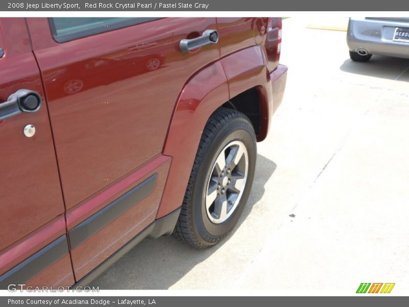 Red Rock Crystal Pearl / Pastel Slate Gray 2008 Jeep Liberty Sport