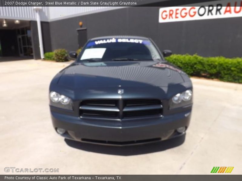 Steel Blue Metallic / Dark Slate Gray/Light Graystone 2007 Dodge Charger