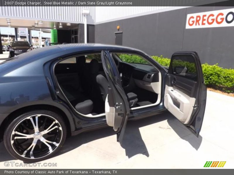 Steel Blue Metallic / Dark Slate Gray/Light Graystone 2007 Dodge Charger
