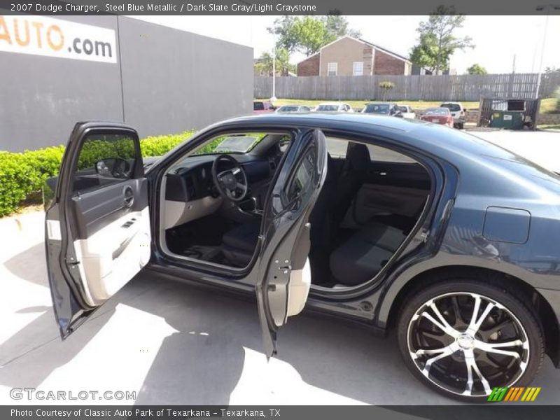Steel Blue Metallic / Dark Slate Gray/Light Graystone 2007 Dodge Charger
