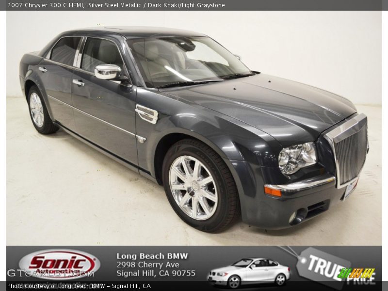 Silver Steel Metallic / Dark Khaki/Light Graystone 2007 Chrysler 300 C HEMI