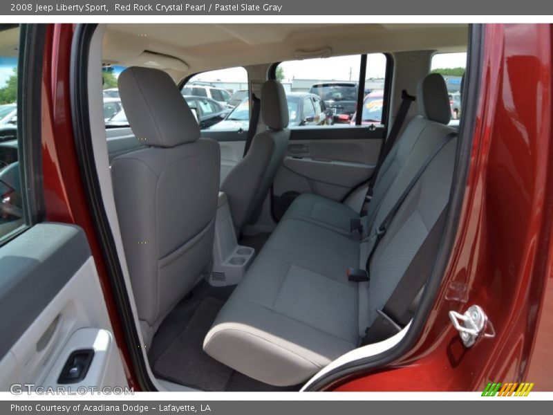 Red Rock Crystal Pearl / Pastel Slate Gray 2008 Jeep Liberty Sport