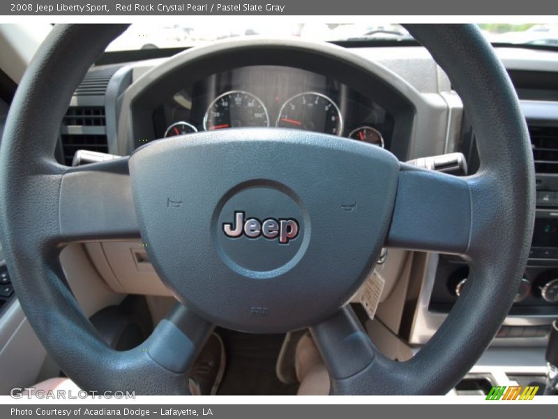 Red Rock Crystal Pearl / Pastel Slate Gray 2008 Jeep Liberty Sport
