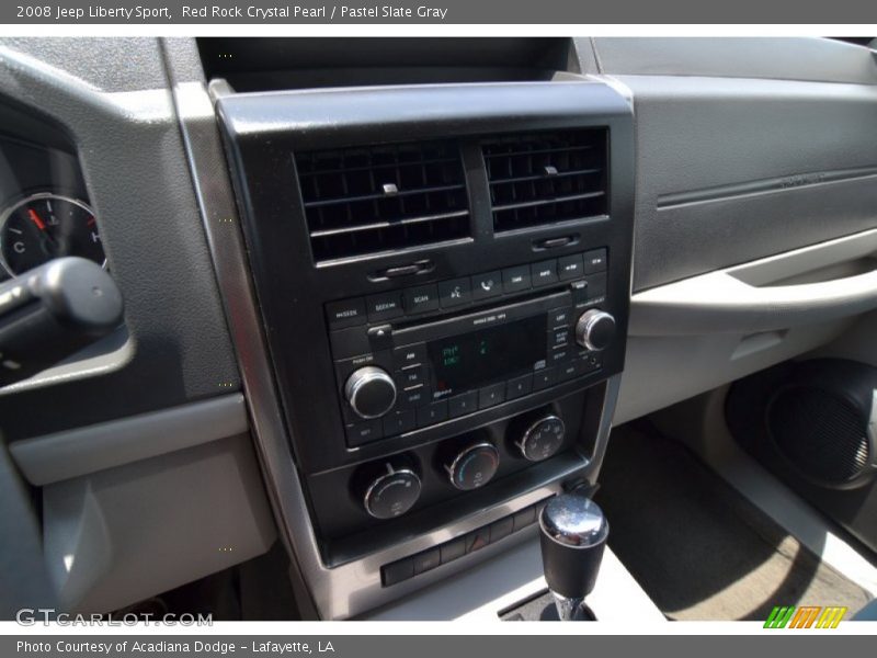 Red Rock Crystal Pearl / Pastel Slate Gray 2008 Jeep Liberty Sport