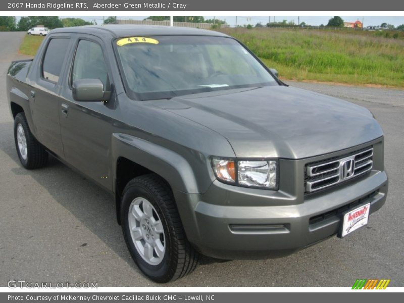 Aberdeen Green Metallic / Gray 2007 Honda Ridgeline RTS