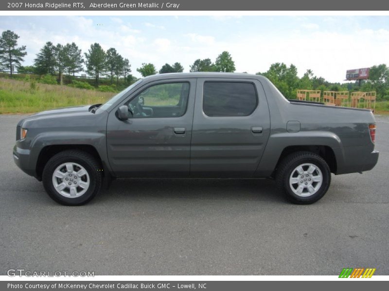 Aberdeen Green Metallic / Gray 2007 Honda Ridgeline RTS