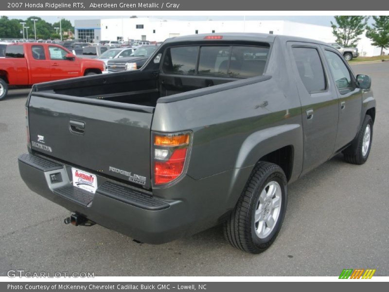 Aberdeen Green Metallic / Gray 2007 Honda Ridgeline RTS