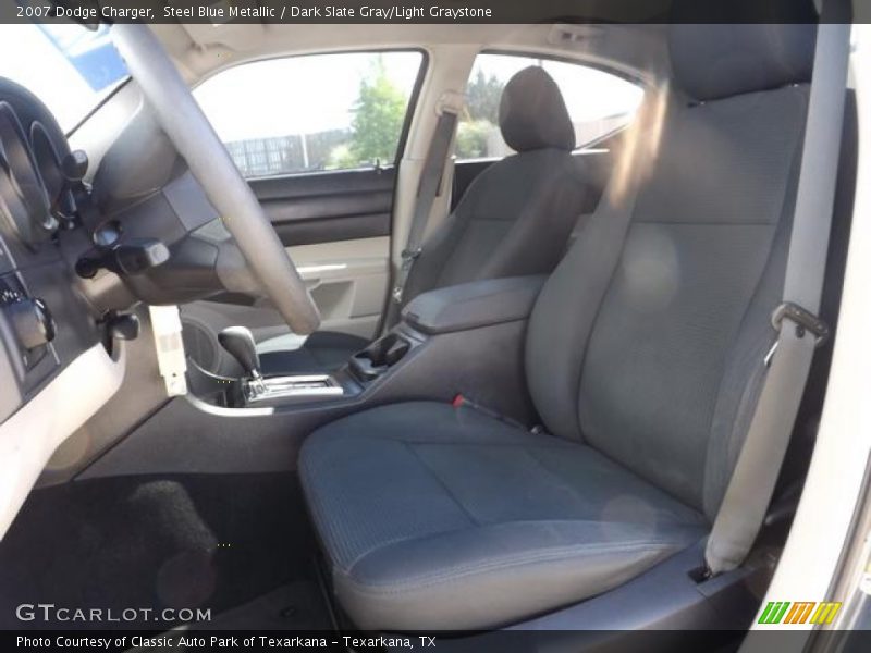 Steel Blue Metallic / Dark Slate Gray/Light Graystone 2007 Dodge Charger