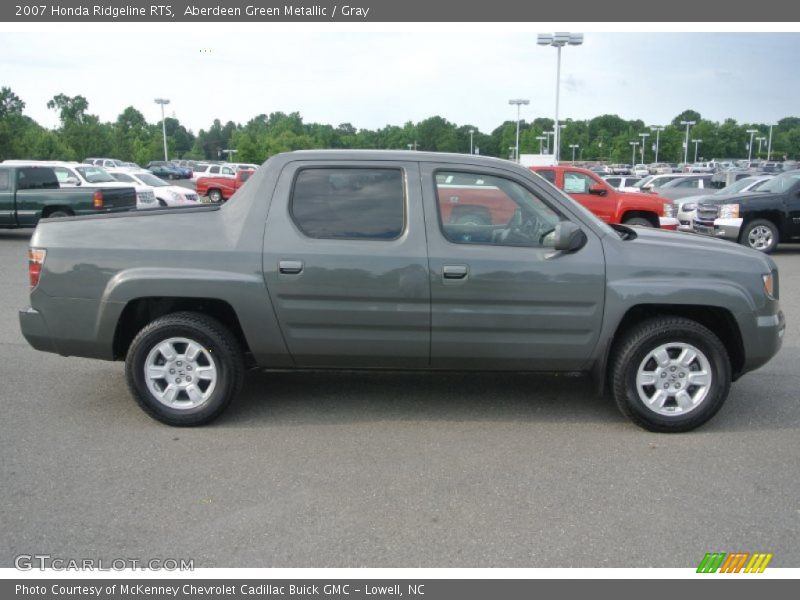 Aberdeen Green Metallic / Gray 2007 Honda Ridgeline RTS