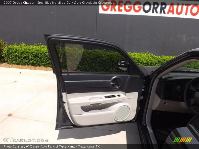 Steel Blue Metallic / Dark Slate Gray/Light Graystone 2007 Dodge Charger