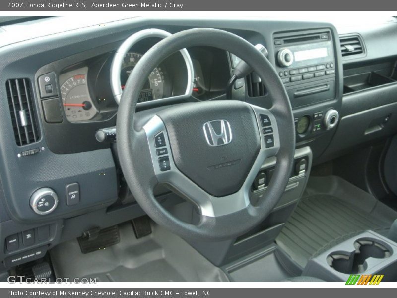 Aberdeen Green Metallic / Gray 2007 Honda Ridgeline RTS