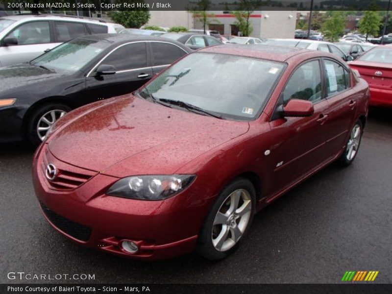 Copper Red Mica / Black 2006 Mazda MAZDA3 s Sedan