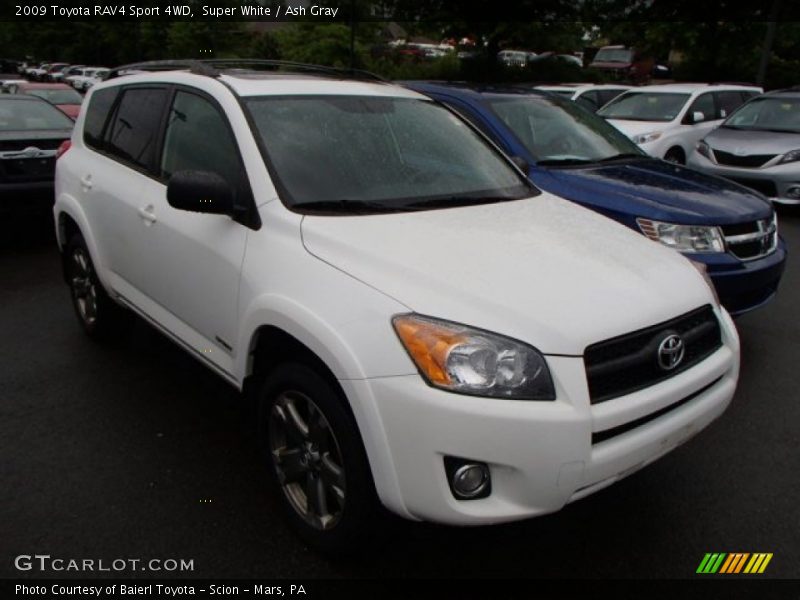 Super White / Ash Gray 2009 Toyota RAV4 Sport 4WD