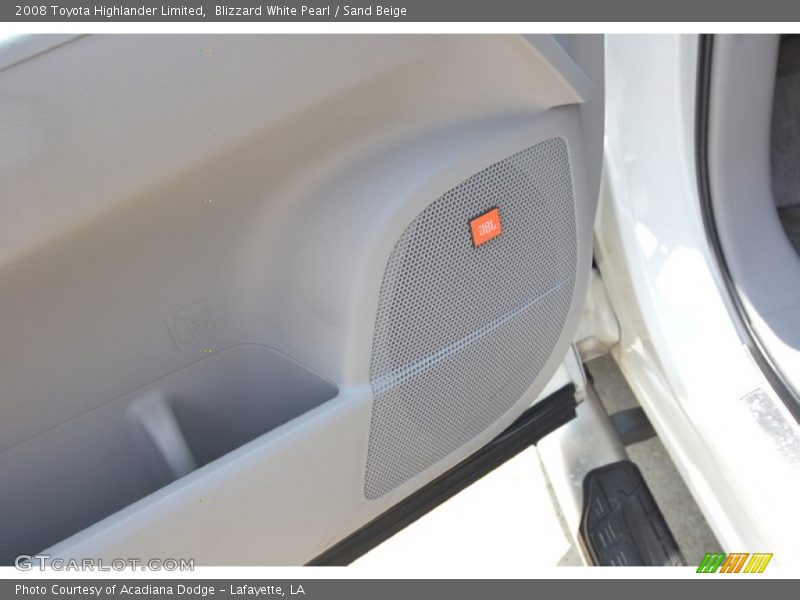 Blizzard White Pearl / Sand Beige 2008 Toyota Highlander Limited