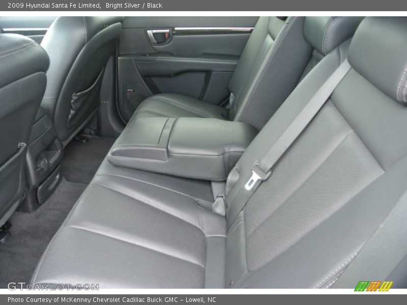 Bright Silver / Black 2009 Hyundai Santa Fe Limited