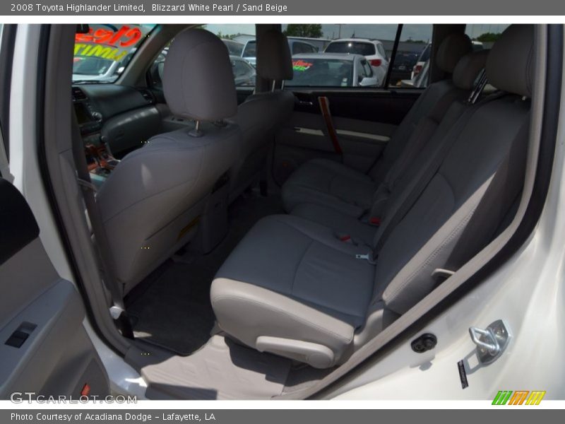 Blizzard White Pearl / Sand Beige 2008 Toyota Highlander Limited