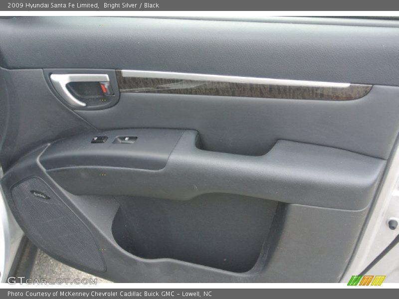 Bright Silver / Black 2009 Hyundai Santa Fe Limited