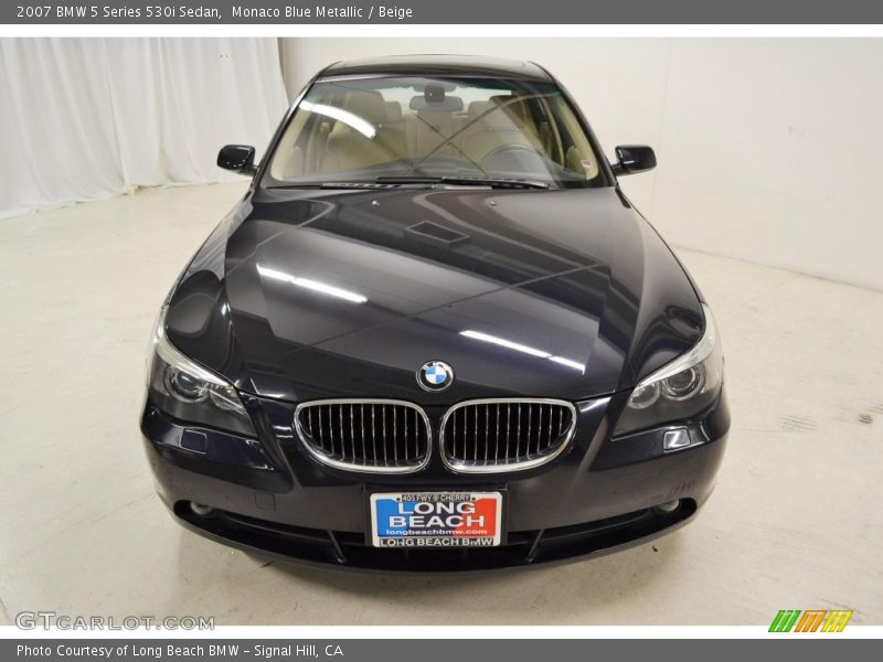Monaco Blue Metallic / Beige 2007 BMW 5 Series 530i Sedan