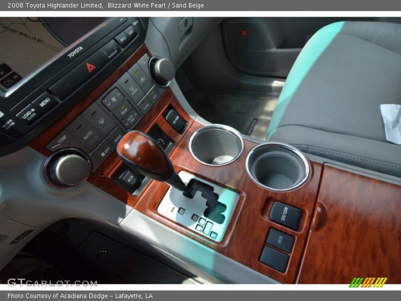 Blizzard White Pearl / Sand Beige 2008 Toyota Highlander Limited