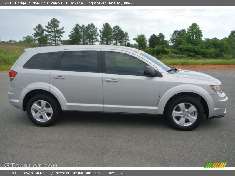 Bright Silver Metallic / Black 2013 Dodge Journey American Value Package