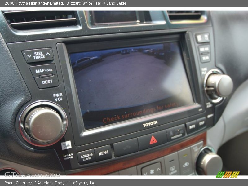 Blizzard White Pearl / Sand Beige 2008 Toyota Highlander Limited