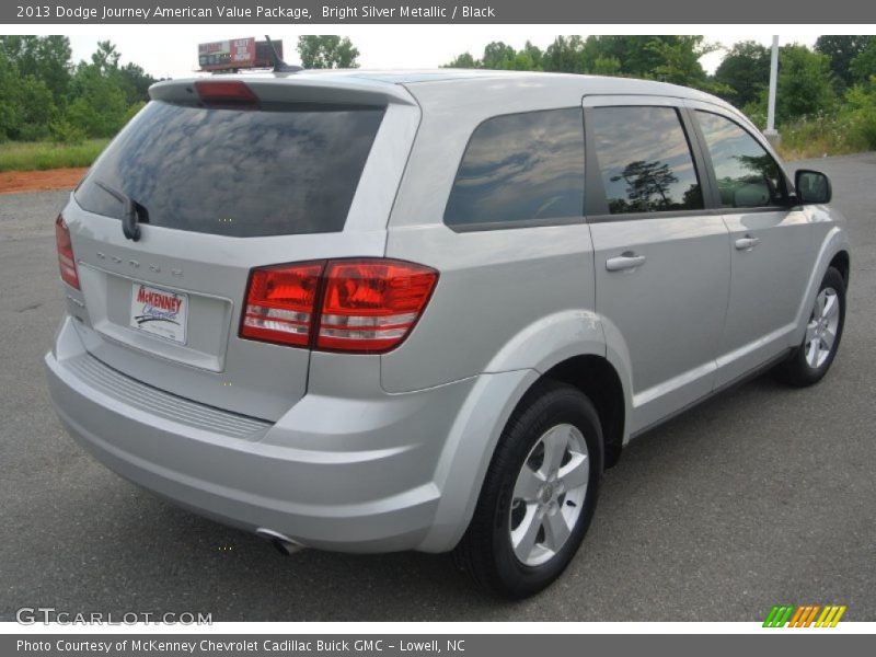 Bright Silver Metallic / Black 2013 Dodge Journey American Value Package