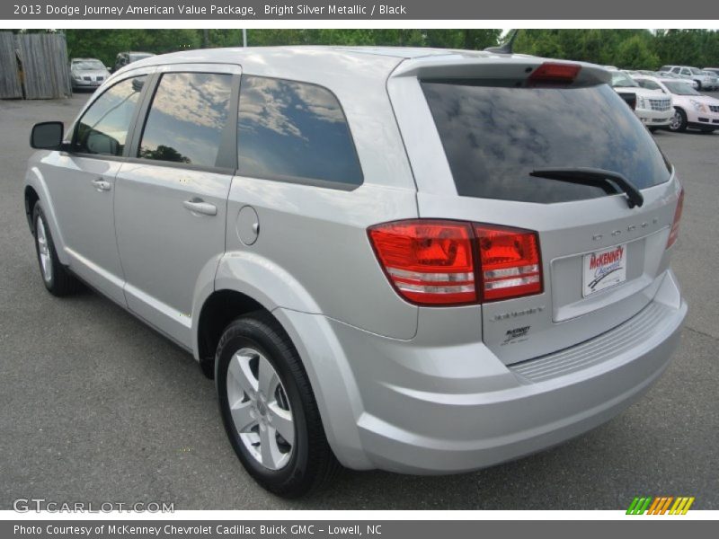Bright Silver Metallic / Black 2013 Dodge Journey American Value Package