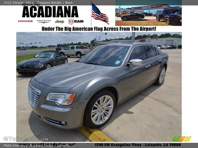 Tungsten Metallic / Black 2012 Chrysler 300 C