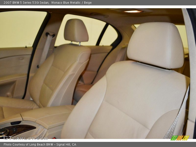 Monaco Blue Metallic / Beige 2007 BMW 5 Series 530i Sedan