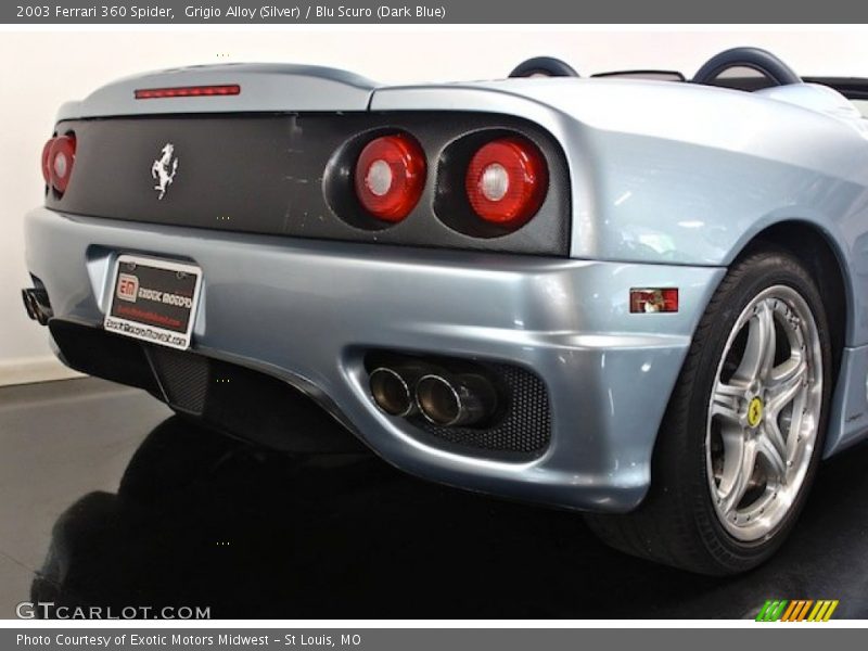 Grigio Alloy (Silver) / Blu Scuro (Dark Blue) 2003 Ferrari 360 Spider